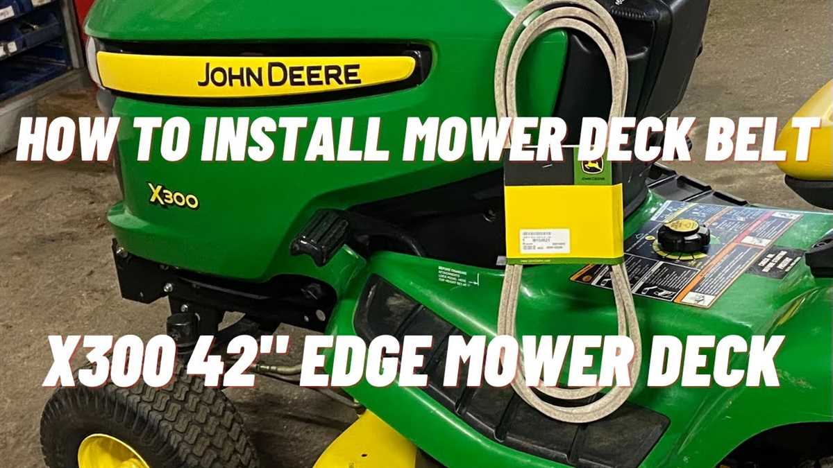 How To Replace The Deck Belt On A John Deere Sabre 38 Inch Mower